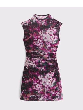 Abercrombie & Fitch Mock Neck Mini Dress